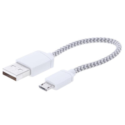 

15CM Portable Charger Cable Wire Charging Key Chain for Android Phone Grey
