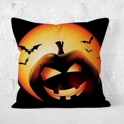 

Halloween Pillowcase Pumpking Printed Pillow Case Cushion Cover Home Decor UK