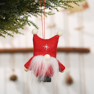 

Christmas Faceless Gnome Santa Xmas Tree Hanging Ornament Doll Holiday Decor Hot