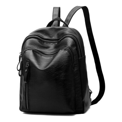 

2018 new wave ladies shoulder bag Korean version of the personality wild bag backpack fashion simple Pu Mummy bag summer