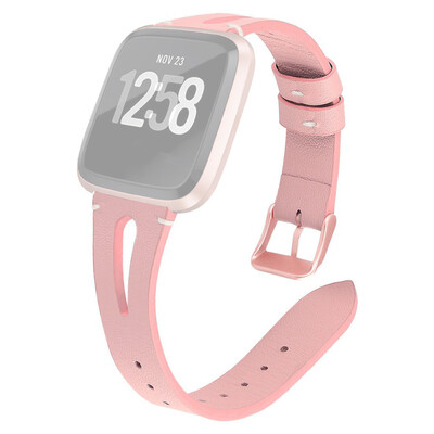 

〖Follure〗Luxury Leather Wrist Watch Strap Band Belt Watch Film For Fitbit versa Lite