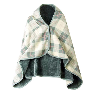 

Gobestart Lady Multifunction Doublelayer Tartan Plaid Blanket Scarf Wrap Shawl Winter Warm