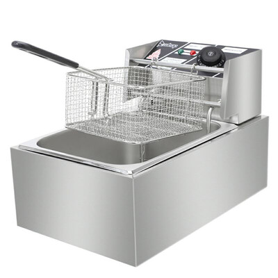 

6L 2500W Electric Deep Fryer Commercial Tabletop Restaurant Frying Basket