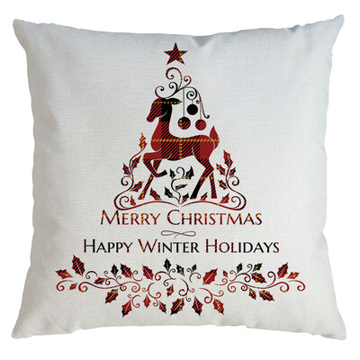 

Siaonvr Christmas Pillow Cover Pillowcases Decorative Sofa Cushion Cover 45x45cm