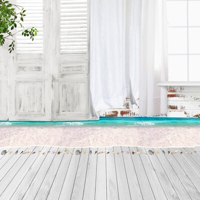 

〖Follure〗9058cm 3D The Waves Of The Sea Beach Star Decoration FloorWall Stickers