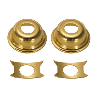

TL Electric Guitar Jack Plates Covers Recessed Output Ferrule with Retainer Clip Pack of 2pcs