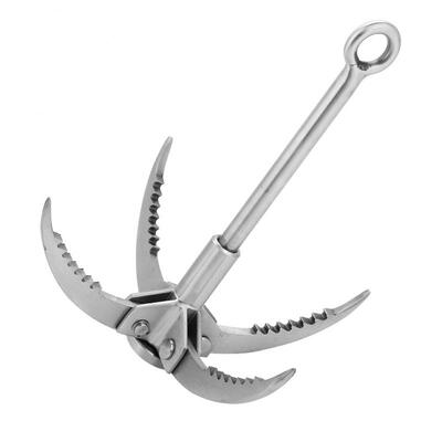

Greensen Stainless Steel Folding Grappling Hook Rock Climbing Claw Survival Tool Equipment