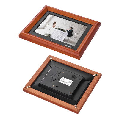 

Andoer 8 Inch Large Screen LED Digital Photo Frame Desktop Album 1280 800 HD Wooden Rim Supports Music Video Photo Clock Cal