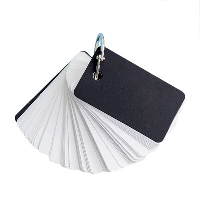 

Casual 1 Pc Kraft Paper Binder Ring Easy Flip Cards Study Memo Pads Portable Notebook DIY Stationery