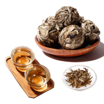 

Yunnan Puer Raw Tea Chinese Sheng Cha Bulk Dragon Ball White Silver Needle Mini Small Tea Health Food