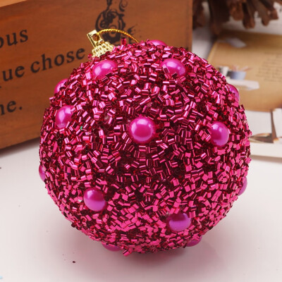 

Siaonvr Christmas Rhinestone Glitter Baubles Ball Xmas Tree Ornament Decoration 8CM