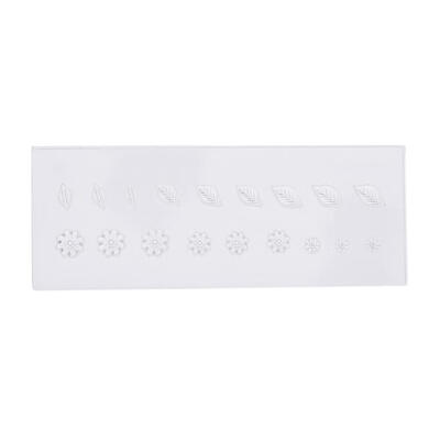 

Clear Nail Art Silicone Mold UV Gel DIY 3D Flower Carved Templates Mould