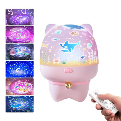 

Star Nightlight 6 Themes 5 Colors BT Remote Control Timer Touch Sensor Rotating Projector Rechargeable Adjustable Sleep Light for