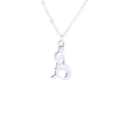 

Fashion Jewelry Silver Color Escape The Ordinary The Little Mermaid Chocker Necklace Pendant For Women Girl