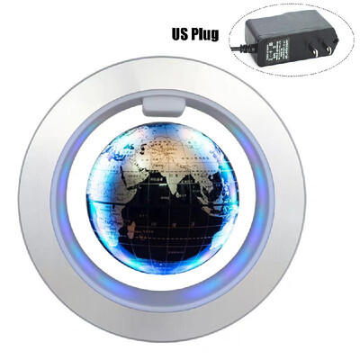 

Magnetic-Levitation Floating Globe 4" with LEDs Light Levitating World Map Globe for Home Office Desk Decoration Children Educatio