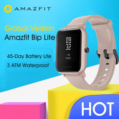 

Global Version Xiaomi Huami Amazfit Bip Lite Smart Watch 3ATM Waterproof Fitness Health Tracker Smartwatch 45 Days Battery