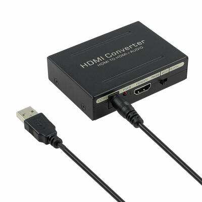 

HDMI to HDMI Video Audio Extractor Adapter Converter Splitter SPDIFRCA LR