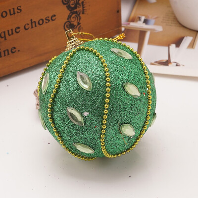 

Siaonvr Christmas Rhinestone Glitter Baubles Ball Xmas Tree Ornament Decoration 8CM