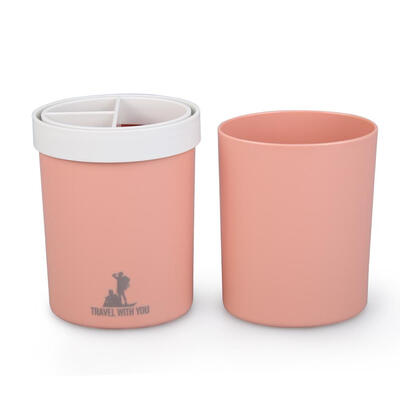 

Portable Plastic Toothbrush Holder Travel Bath Toothpaste Storage Water Cup
