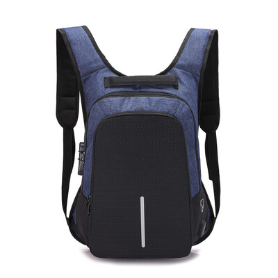

Mens backpack wear-resistant Oxford cloth simple laptop bag gift