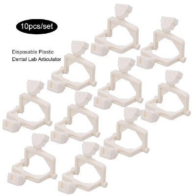 

10pcsset Disposable Plastic Dental Lab Articulator White Dental Lab Products