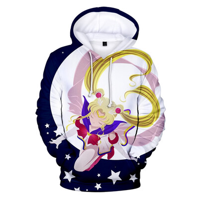 

Herqw61 Womens 3D Sailor Moon Print Hoodies Anime Fans Cosplay Costume Pullover Sweatshirt