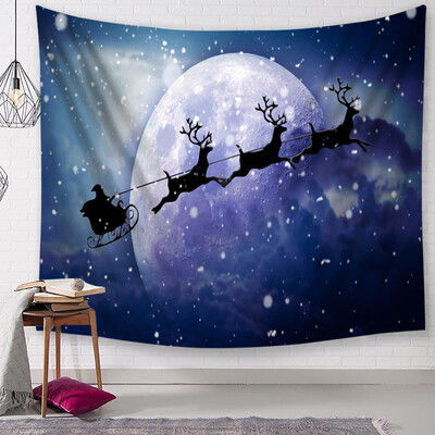 

Toponeto Christmas Tapestry Santa Print Wall Hanging Tapestry Art Home Decor