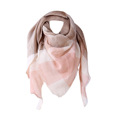 

Gobestart Women Shawl Cashmere Autumn Plaid Wool Scarves Scarf