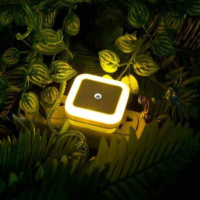 

Gobestart 05W Plug-in Auto Sensor Control LED Night Light Lamp for Bedroom Hallway White