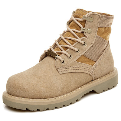 

Leather Martin boots mens casual desert boots England comfortable short boots with mens boots
