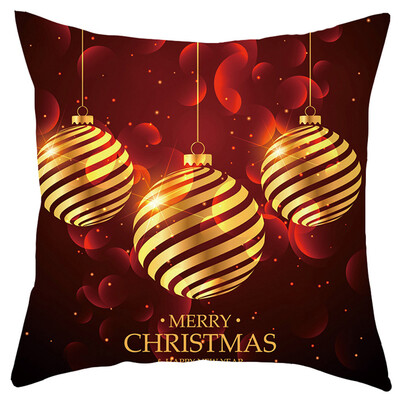 

Siaonvr Merry Christmas Short Plush Pillowcase Sofa Pad Set Home Decoration 18x18 Inch