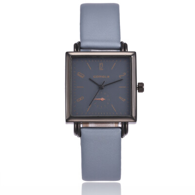 

Explosion models Japanese movement ladies watch square creative leather casual quartz watch