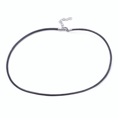 

Polyester Cord Necklace Makings with 304 Stainless Steel Lobster Claw Clasps&Extender Chains Stainless Steel Color 1854