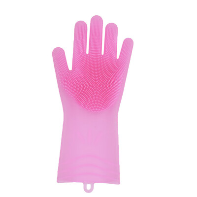 

Toponeto Magic Reusable Silicone Gloves Cleaning Brush Scrubber Gloves Heat Resistant