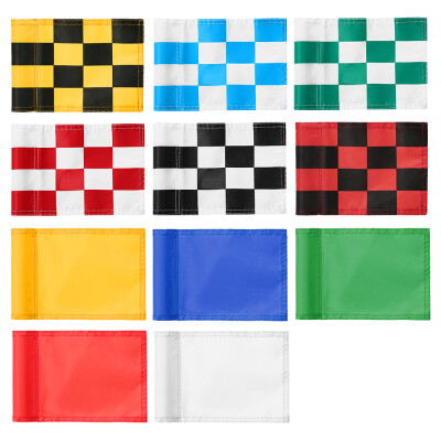 

Golf Green Flag Practice Putting Training Green Flag Nylon Golf Flag Pure Color Checkered Golf Target Flags