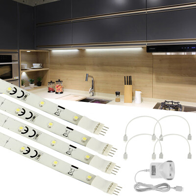 

White LED Under Kitchen Cupboard Cabinet Link Strip Lights Lighting