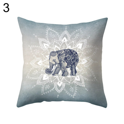 

Animal Elephant Plant Pillow Case Cushion Cover Sofa Bed Car Cafe Office Decor