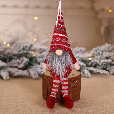 

Christmas Doll Toys Knitted Plush Christmas Gnome Swedish Figurines Holiday Decoration Gifts Kids Xmas Decoration Dolls