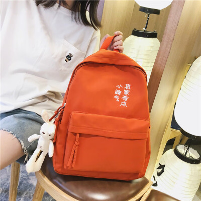 

Junior high school schoolbag female Korean version backpack for senior high school students Uzzangsen simple inswind shoulder bag