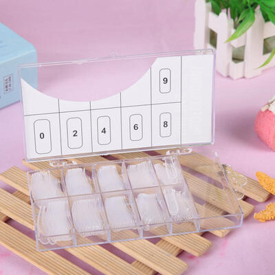 

Greensen 100pcs Clear Nail Form Full Cover Quick Building Gel Mold Tips Nail Extension DIY Manicure Tool