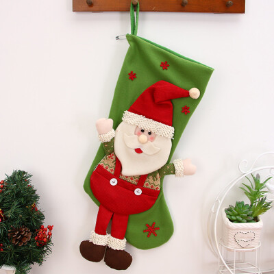 

〖Follure〗Christmas gifts Candy Beads Christmas Santa Claus Snowman Socks Decorations
