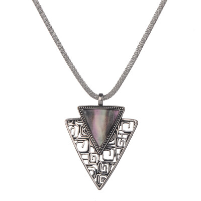 

Vintage Simple Style Triangle Pendant Necklace