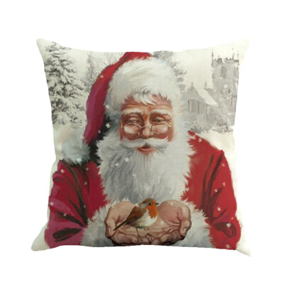 

Siaonvr Christmas Printing Dyeing Sofa Bed Home Decor Pillow Cover Cushion Cover