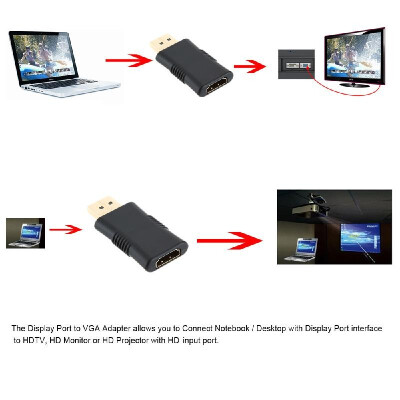 

Hot Sale Full HD 1080P DP Display Port Male to HD Female Converter Display Port to HD Connector Adapter for NoteBook Laptop Tablet