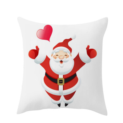 

〖Follure〗Christmas Dog Linen Cushion Cover Throw Pillow Case Sofa Bed Home Decor Xmas
