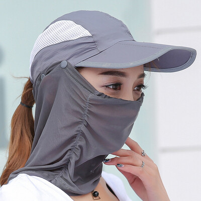 

Outdoor sports cap net screen summer sunscreen cap UV camouflage fishing cap breathable men&women ride sunshade cap