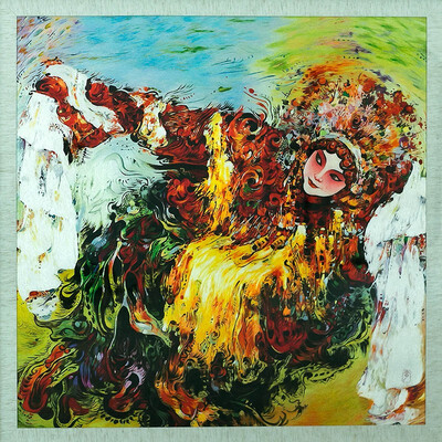 

Dong Ning Guifei borracho pintura bordada a mano pintura decorativa Hand embroidery 9801