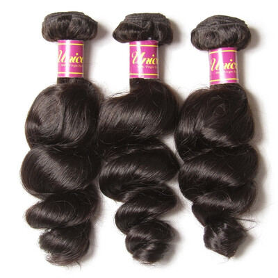 

UNice Hair 8A Indian Virgin Human Hair Extensions Loose Wave 300g