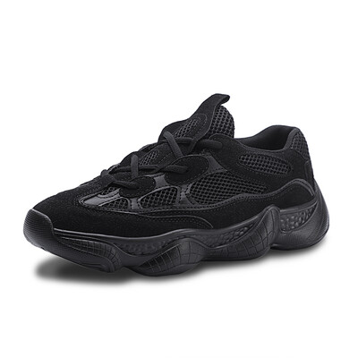 

New Vulcanized Shoes Mesh Comfort Breathable Men White Sneakers Non-slip Soft Dad Shoes Male Designer Chunky Shoes Men Trainers