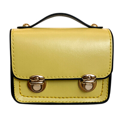 

Women Chain Shoulder Bag Small Square Bags Designer Double Locks Messenger Bag Mini Handbag Bolsa Feminina YJ